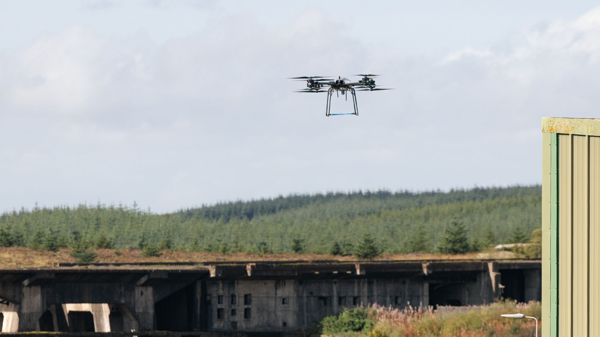 Airborne day and night, the drones were flown beyond visual line of sight to deliver critical supplies to commandos on the front line (Picture: Royal Navy)
