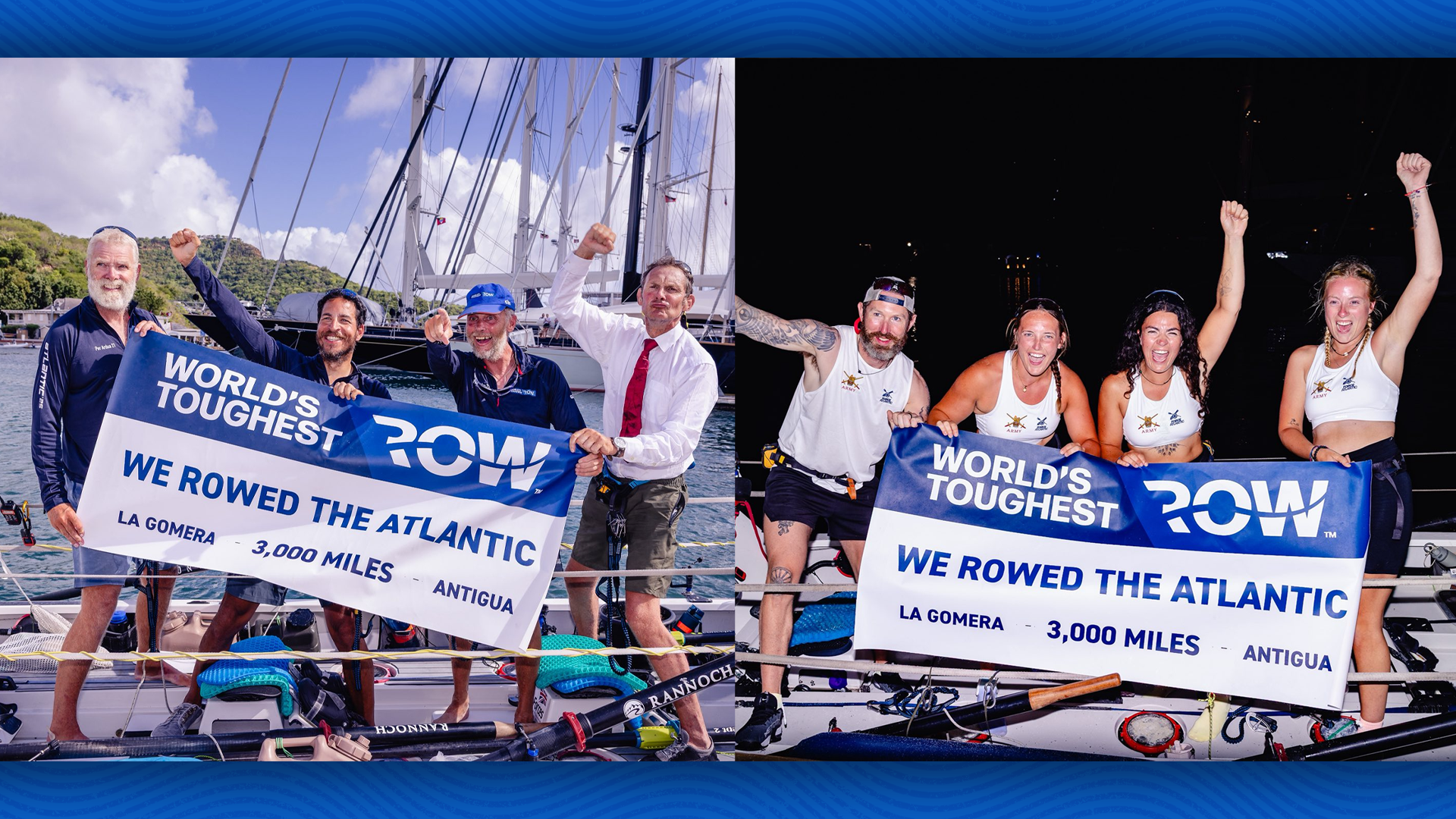 Teams Per Ardua 21 and Force Atlantic finish the World's Toughest Row