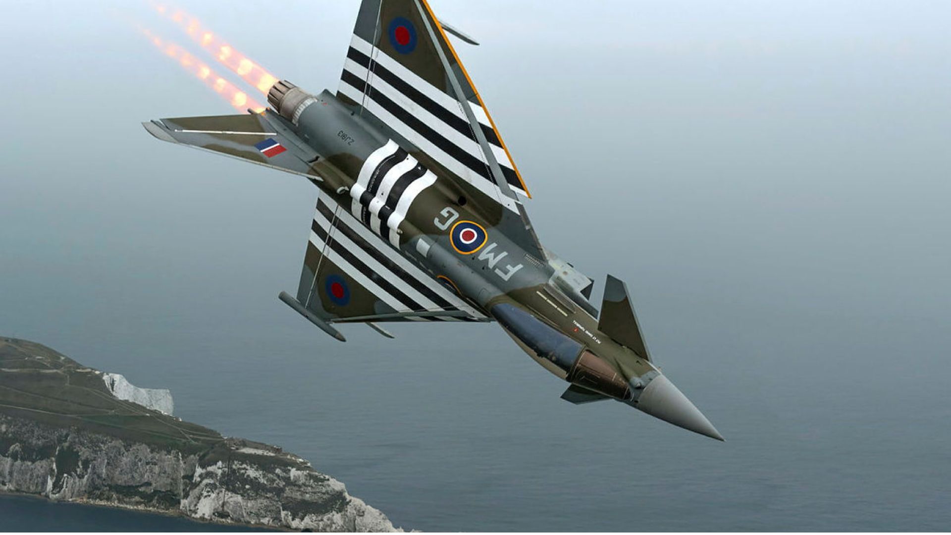 The 2024 Typhoon Display season saw the aircraft painted in a 1944 era 'Day Fighter' scheme to coincide with the 80th anniversary of D-Day (Picture: MOD)