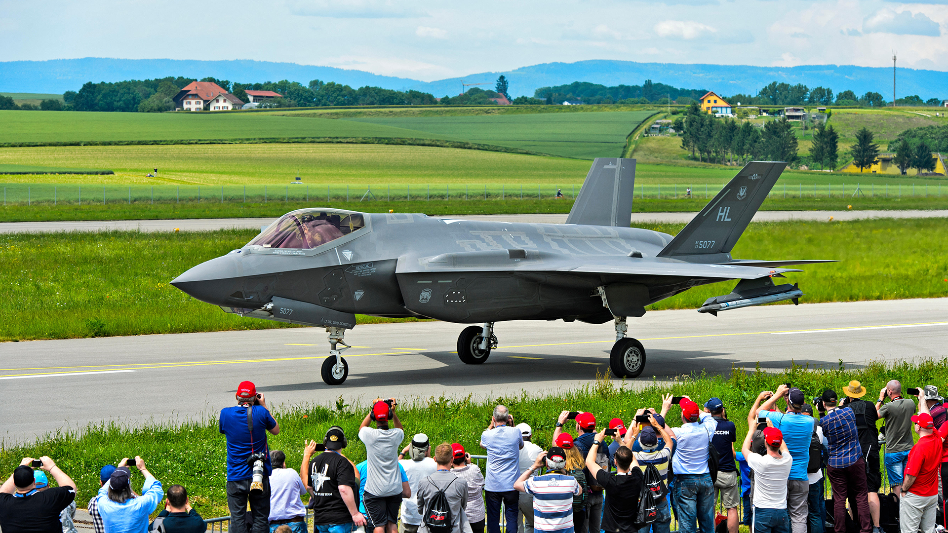 US Airforce F-35 in Switzerland in 2019 CREDIT Alamy