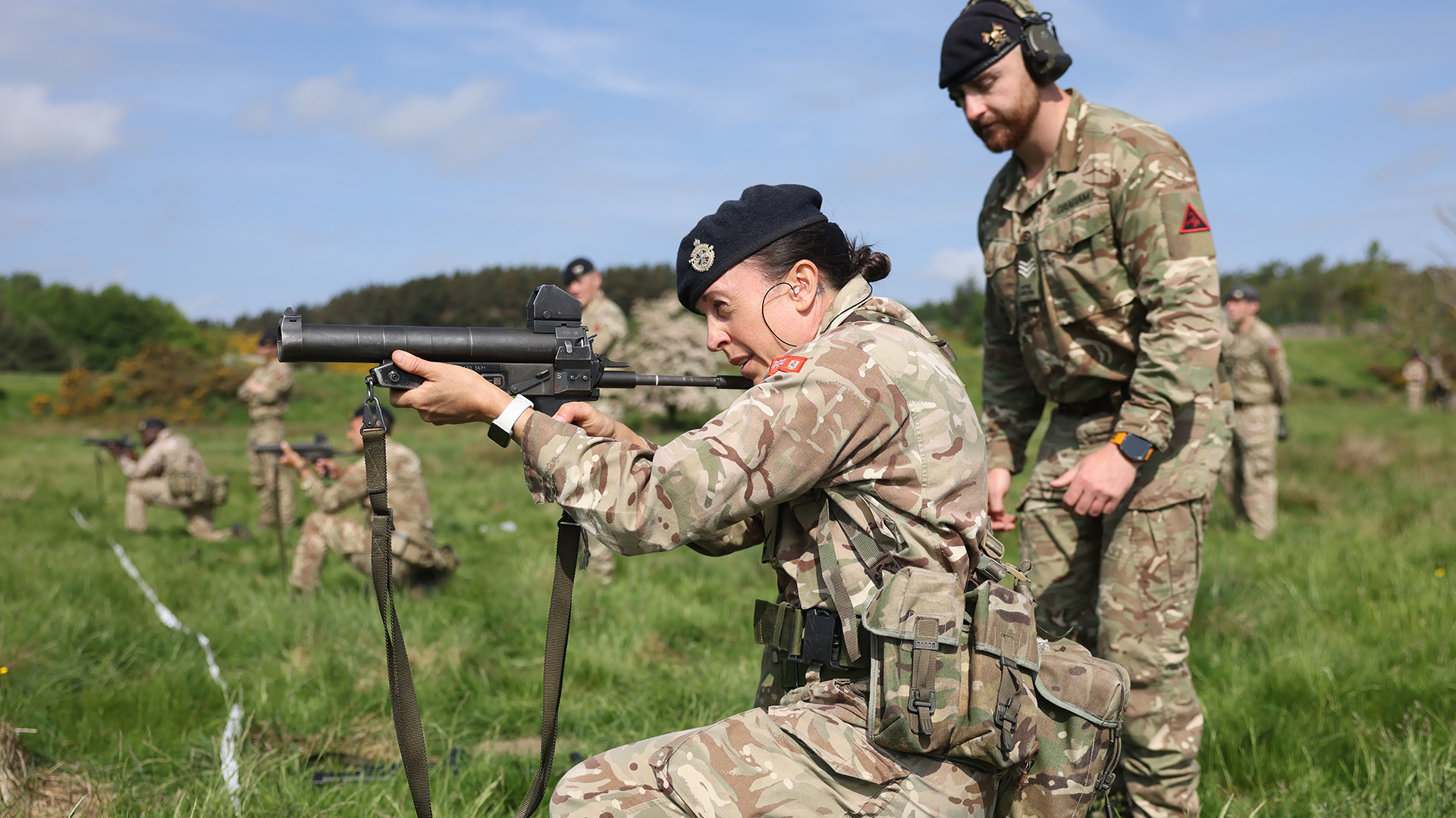 While the Bermudian troops train for armed conflict, they are more likely to be used to quell public disturbances or assist humanitarian missions (Picture: BFBS)