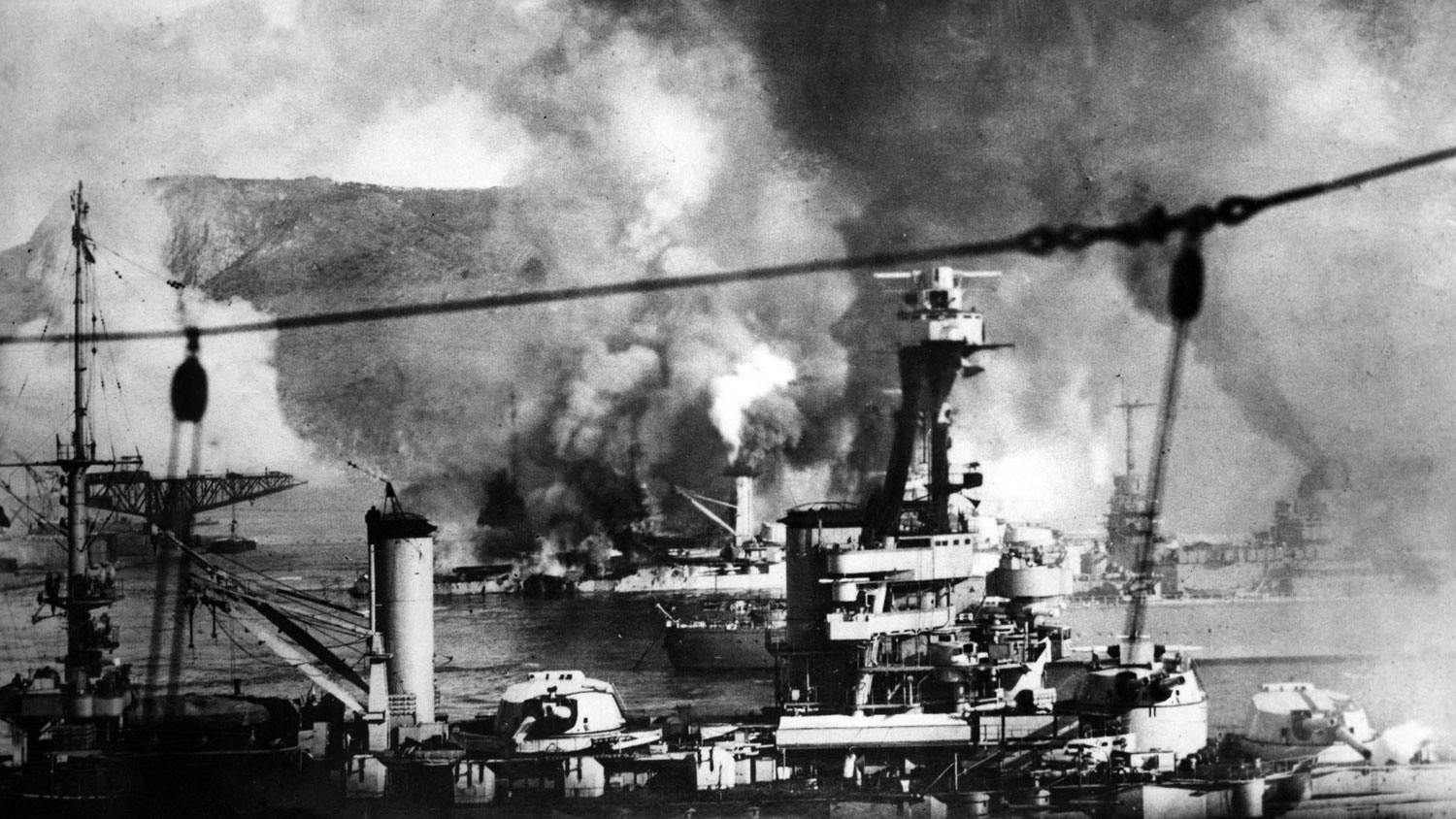 The French fleet was sunk at Mers-el-Kebir in July 1940, with considerable loss of life (Picture: Sueddeutsche Zeitung Photo)