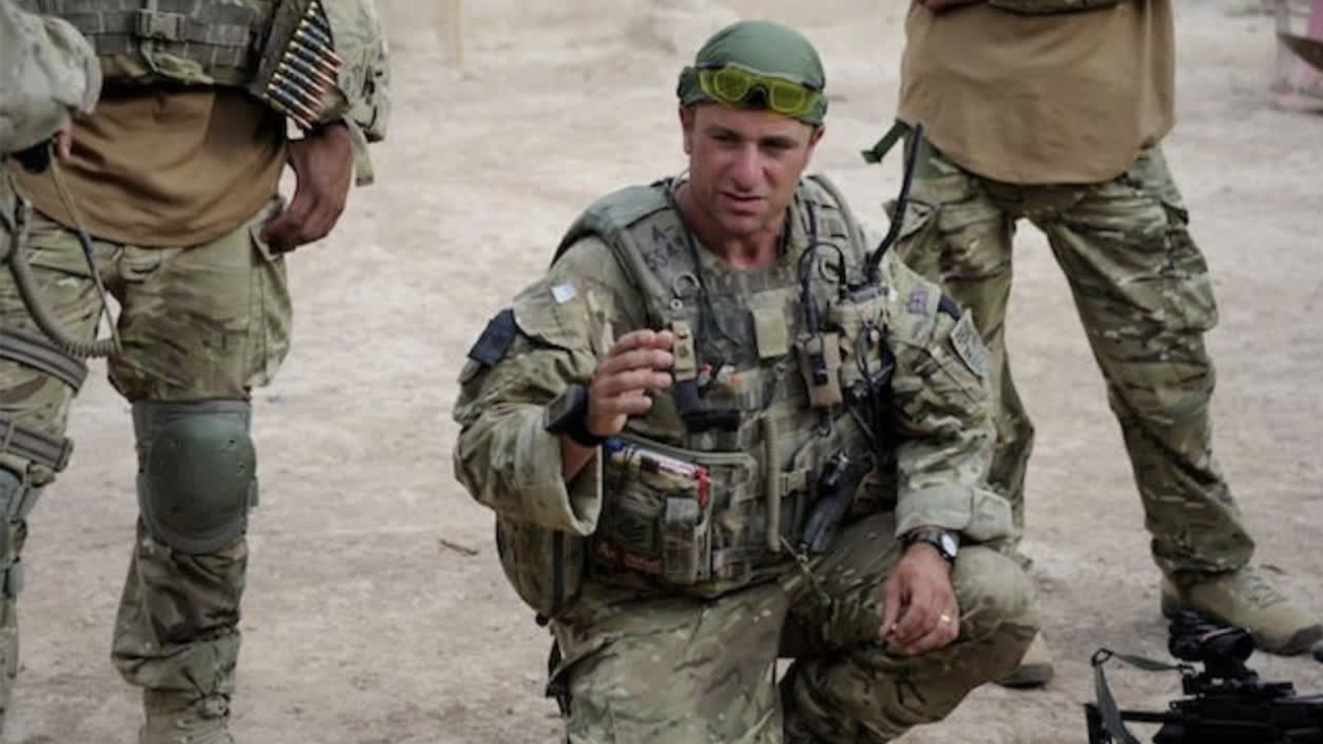 Warrant Officer Class 2 Ian Fisher in Afghanistan
