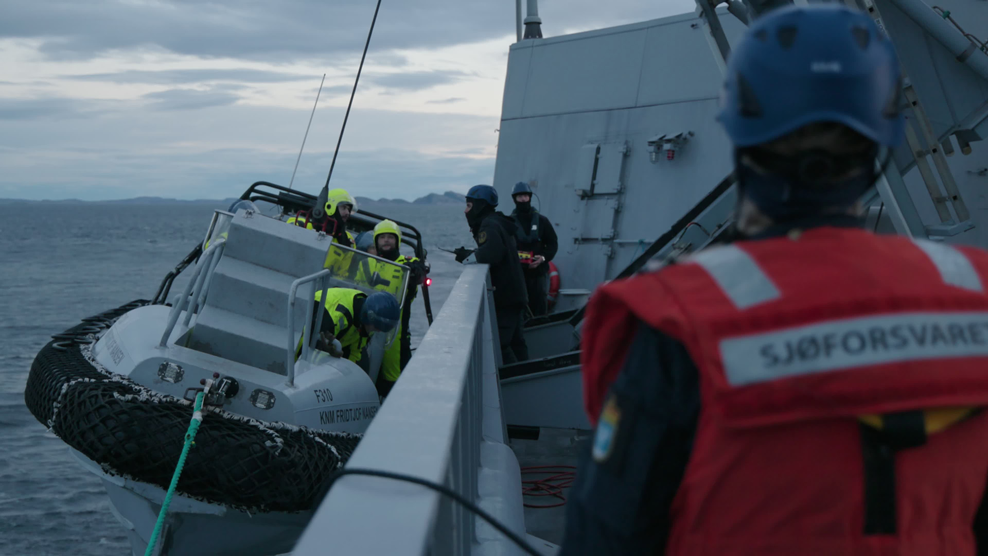 More than 1,200 British personnel are deployed as part of the CSG, working closely with allies including Norway (Picture: Forsvaret)