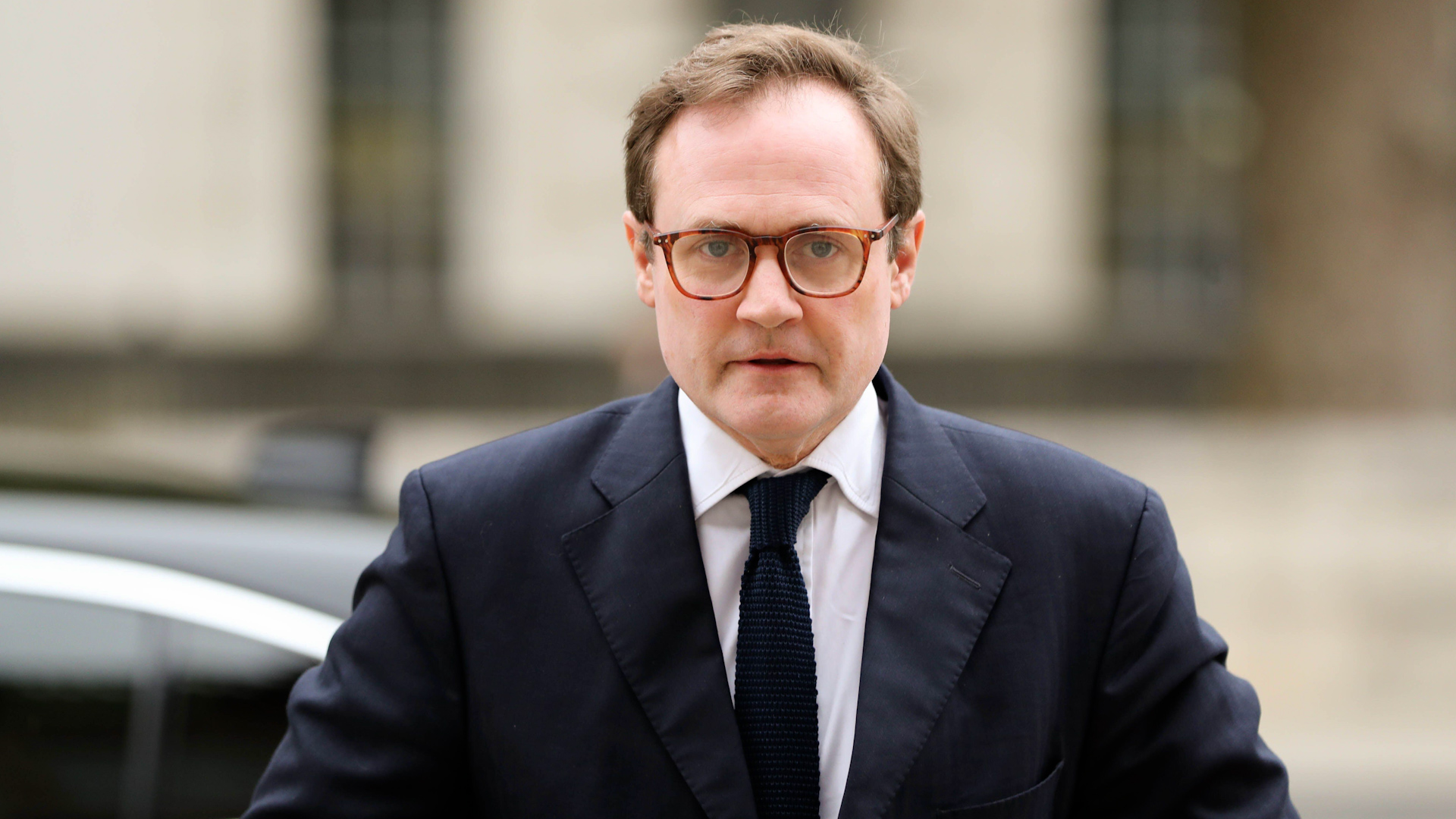 2RWFB8B Tom Tugendhat, an Iraq and Afghanistan veteran, arrives at the Cabinet Office for the Cabinet Meeting when the Conservatives held Government 190923 CREDIT ALamy