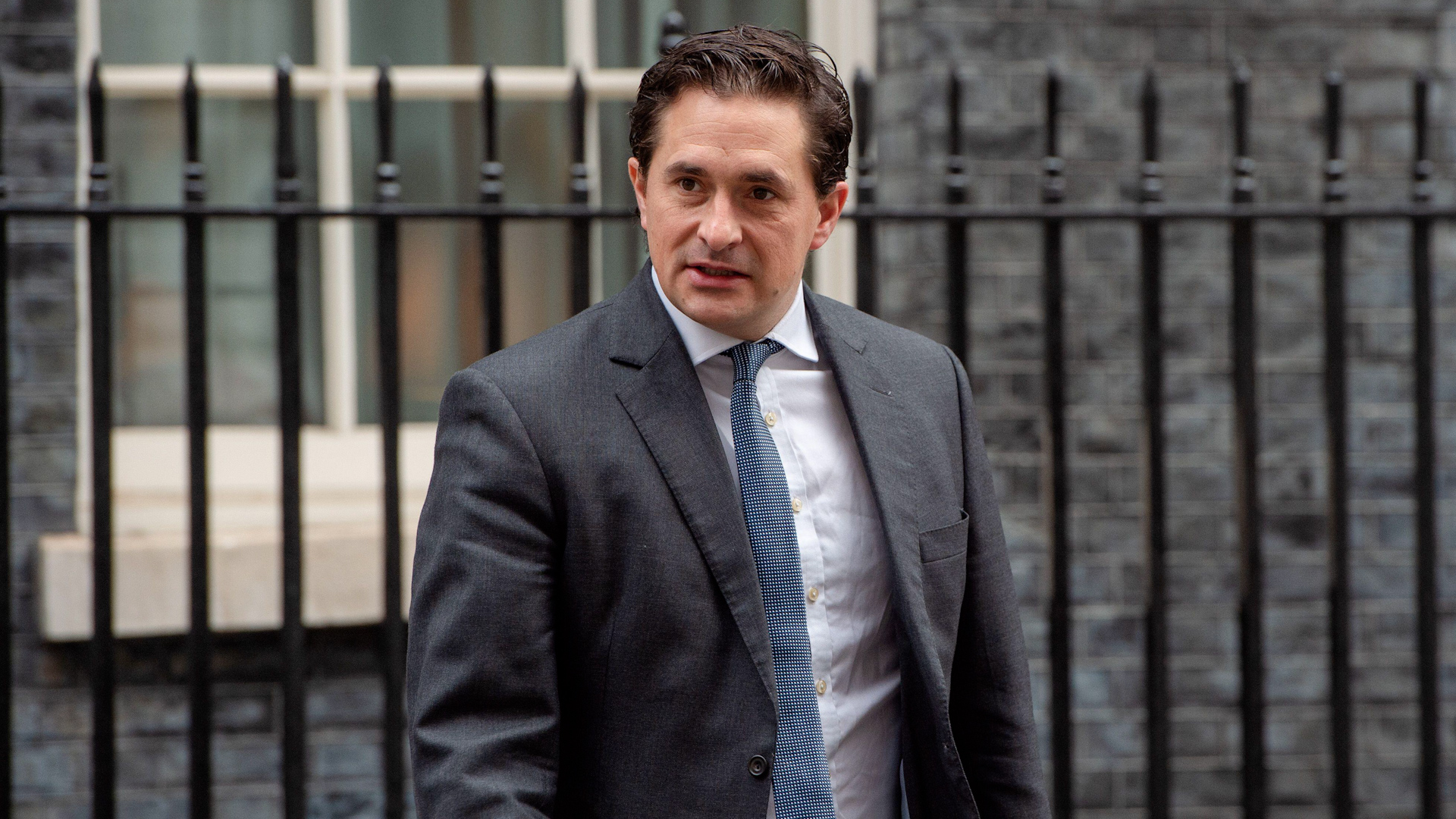 JOHNNY MERCER leaves Downing Street after a Cabinet Meeting