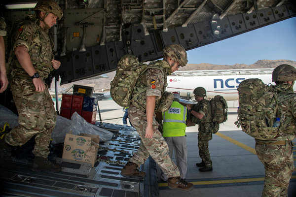 British Forces from 16 Air Assault Brigade have arrived in the Afghan capital of Kabul to assist in evacuating British nationals and entitled persons (Picture: MOD).
