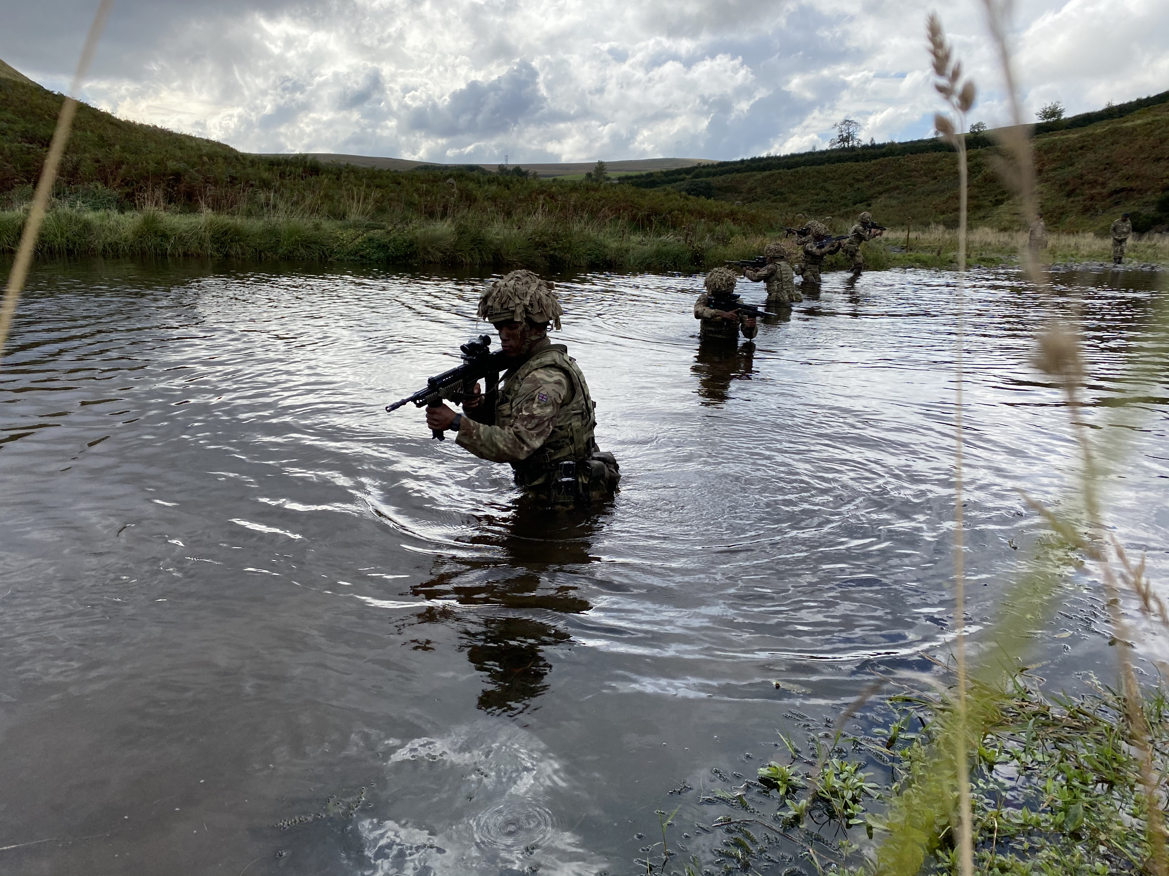 All recruits completed the wet gap crossing.