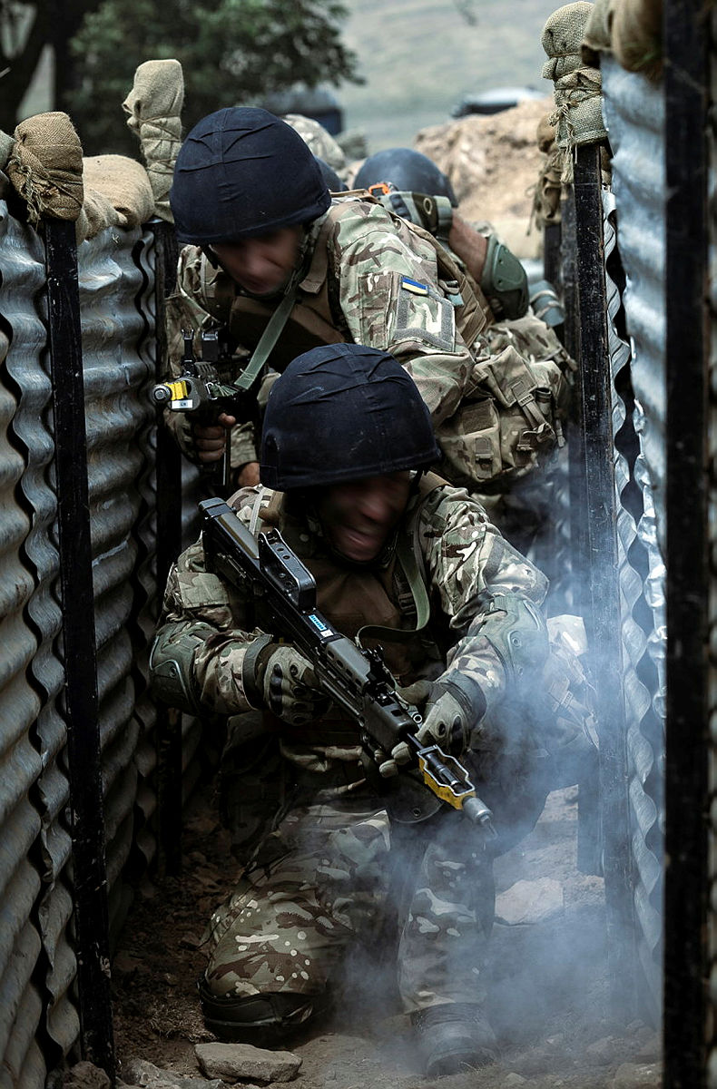3 RIFLES training the Ukrainian Armed Forces in trench warfare within the United Kingdom