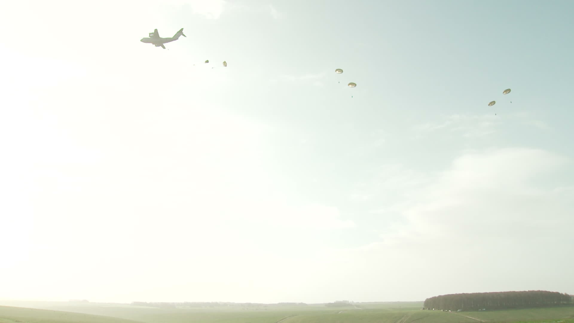 After the personnel came back down to earth, they quickly secured the site and defended the drop zone