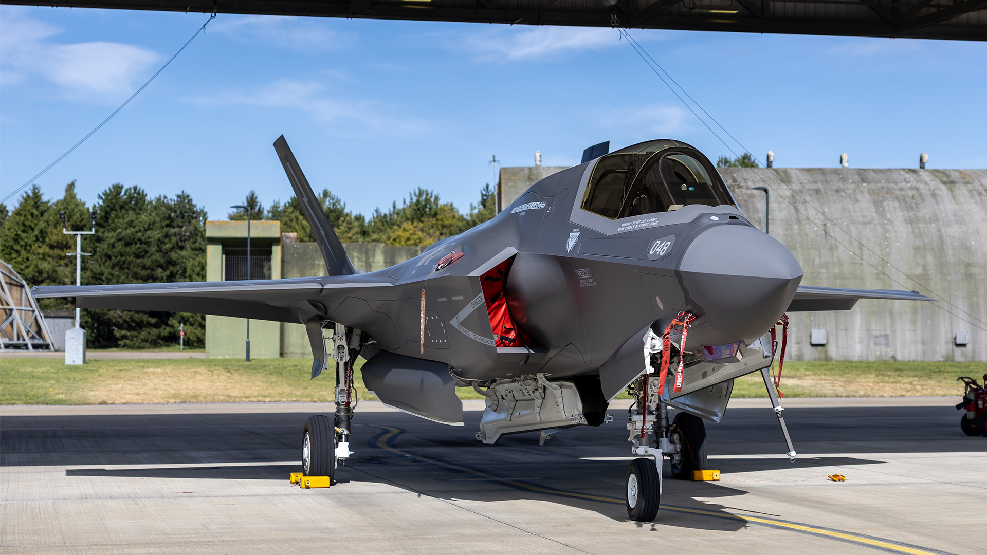 F-35B jet BK48 at RAF Marham