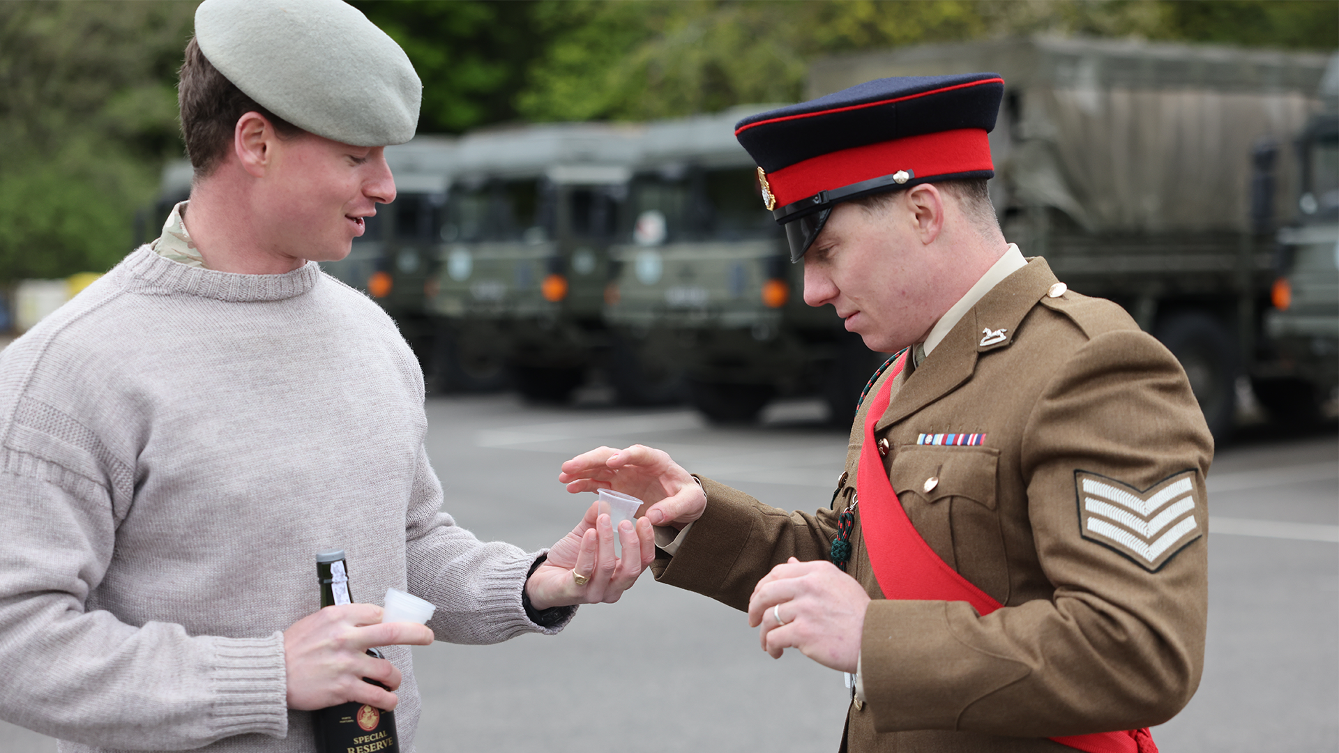 300426 pace stick comp in Catterick CREDIT BFBS.