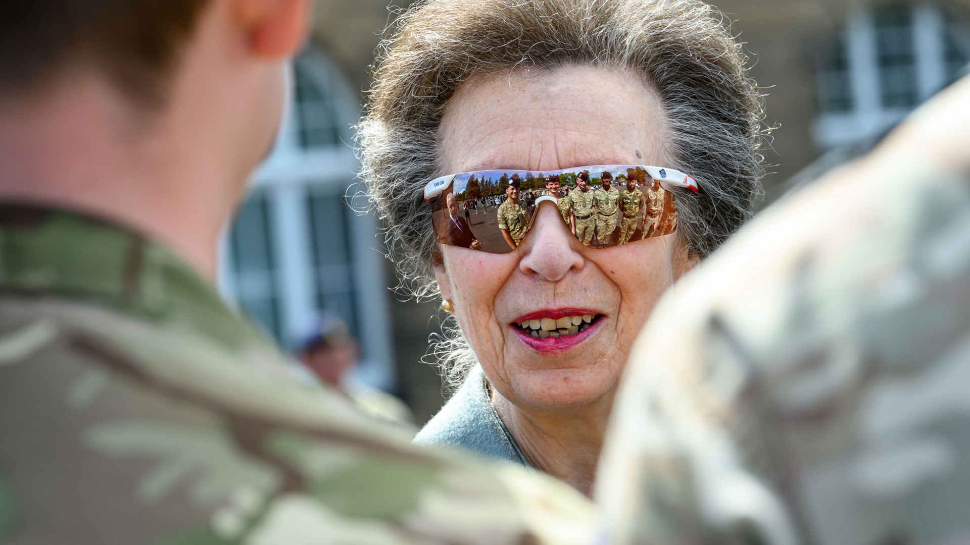 A close up of Princess Anne in sunglasses at the event (Picture: REMT - Royal Edinburgh Military Tattoo)