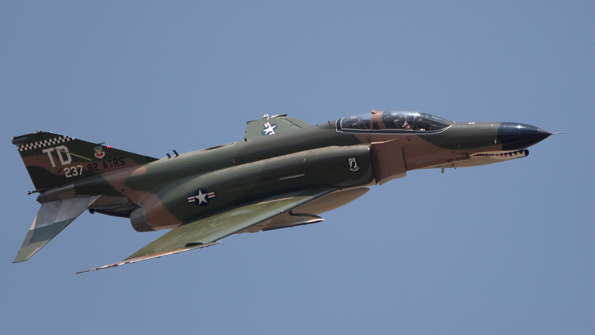 The McDonnell Douglas F-4 Phantom II took its name from the earlier McDonnell FH Phantom, but as with the Lightning it was just known as the Phantom in Royal Navy and RAF service (Picture: Alamy)