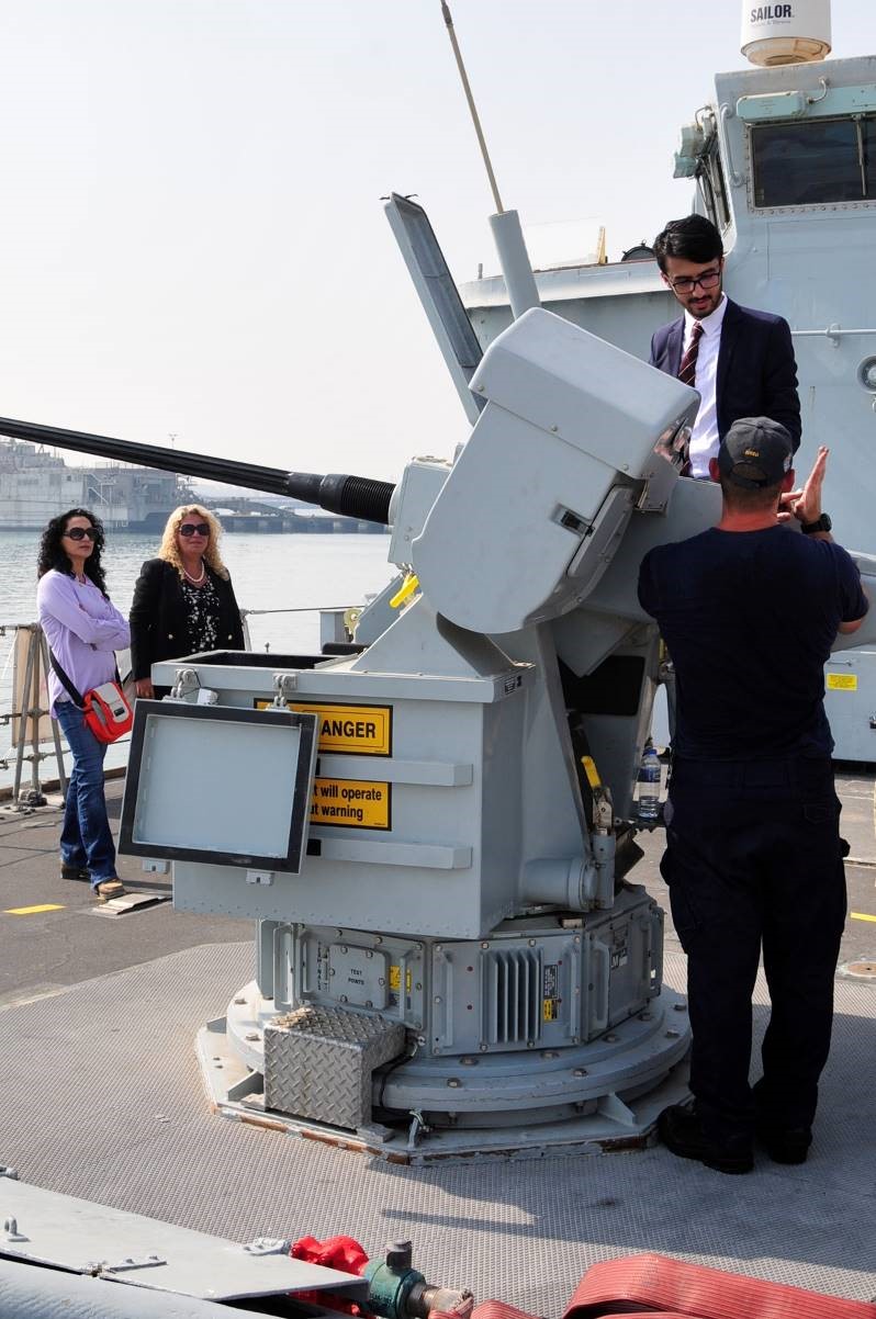 HMS Ledbury’s 30mm cannon