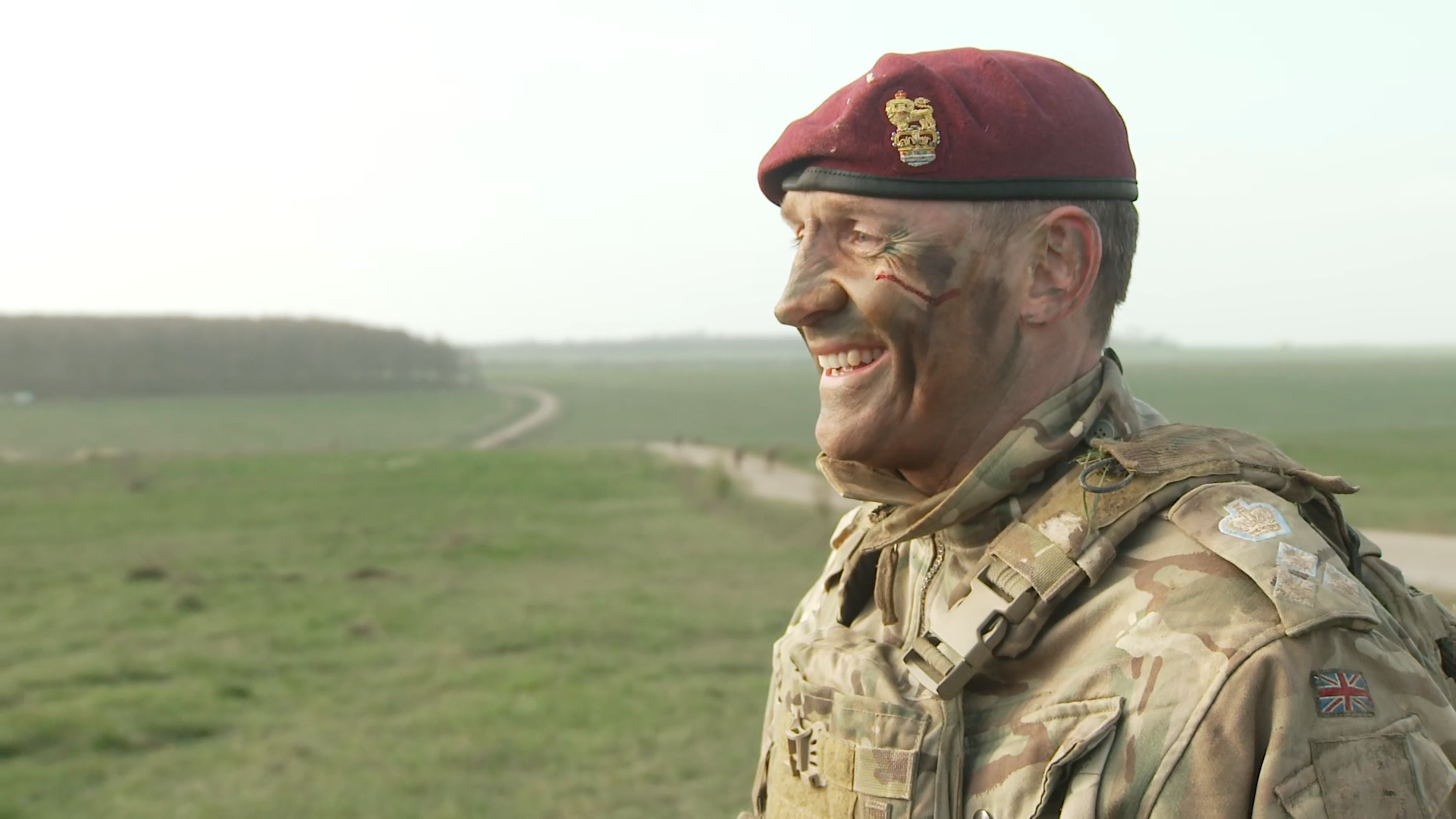 Sporting a nasty looking cut to his cheek, Brigadier Cartwright spoke on the importance of the parachuting capability