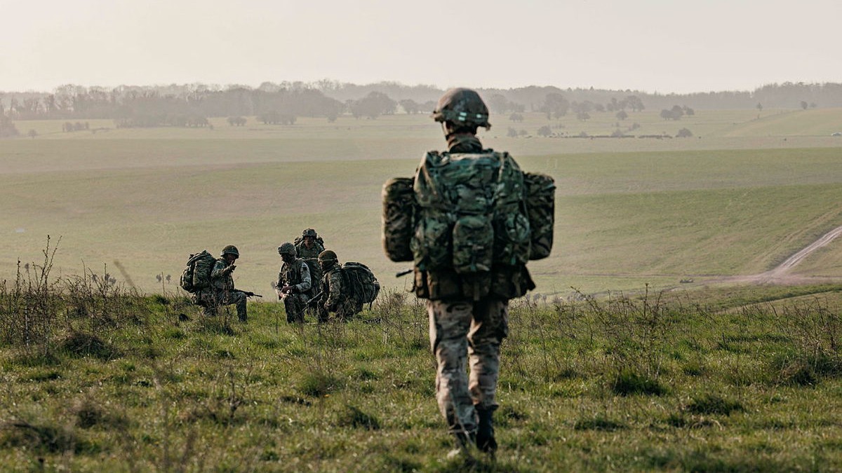 After landing and collecting their supplies, the paratroopers marched 10 miles off the drop zone to dig defensive positions
