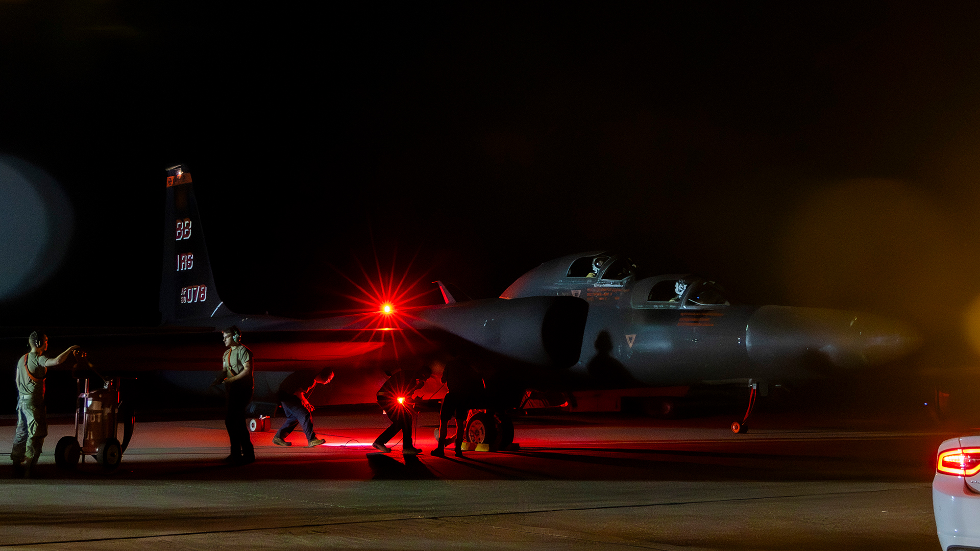 The TU-2S is prepped for flight at Beale Air Force Base in California