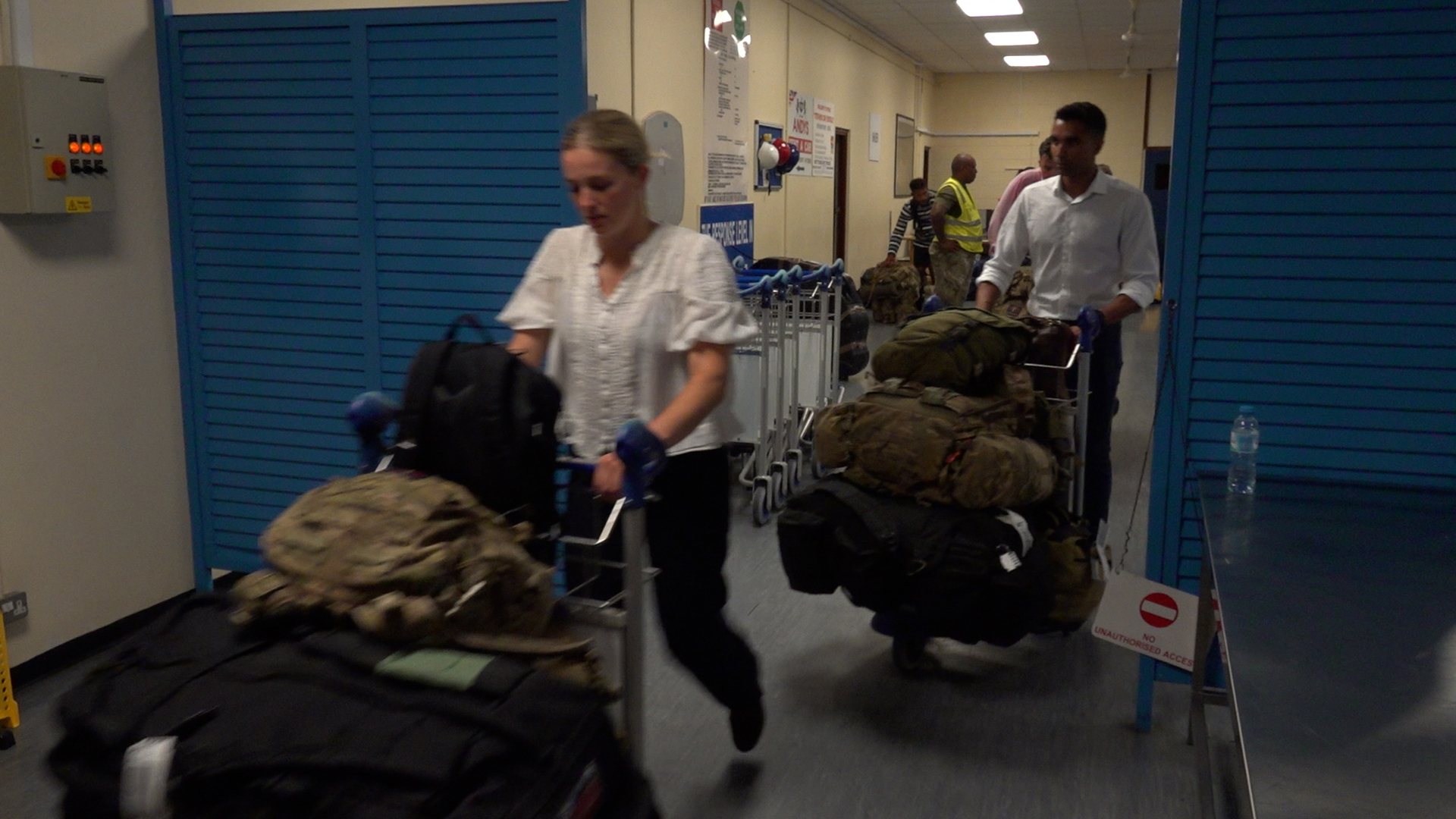 The men and women of 1st Battalion - they're all known as guardsmen - will be based in the region for the next two years (Picture: BFBS)