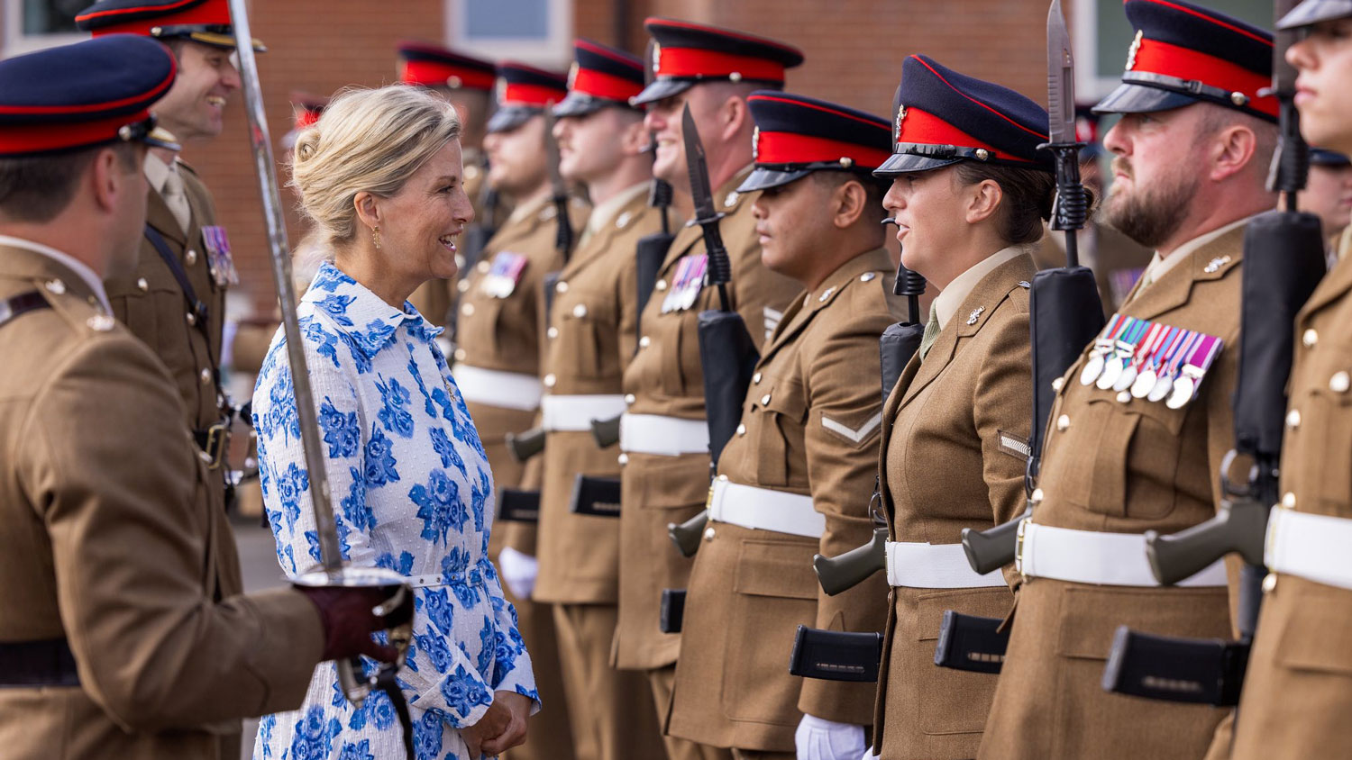 31072025 The Duchess of Edinburgh, Colonel-in-Chief of The Corps of Royal Electrical and Mechanical Engineers, visited two of their Battalions in Tidworth, Wiltshire 3 CREDIT Royal Family