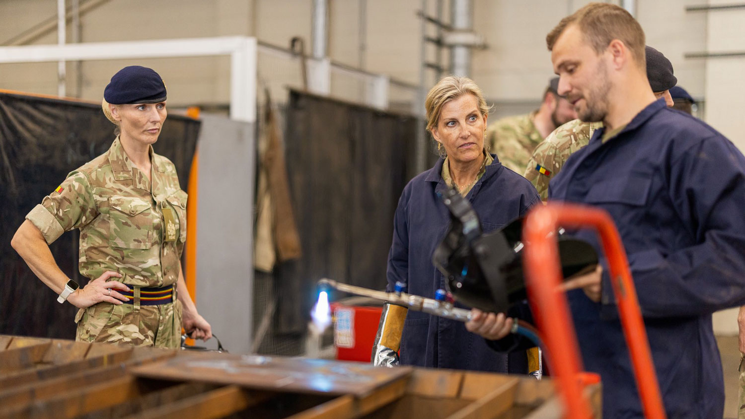 31072025 The Duchess of Edinburgh, Colonel-in-Chief of The Corps of Royal Electrical and Mechanical Engineers, visited two of their Battalions in Tidworth, Wiltshire 4 CREDIT Royal Family