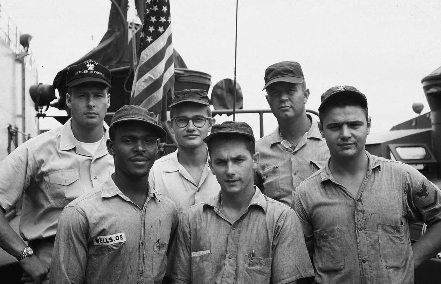 Crew of Swift Boat PCF 76 During Vietnam War 