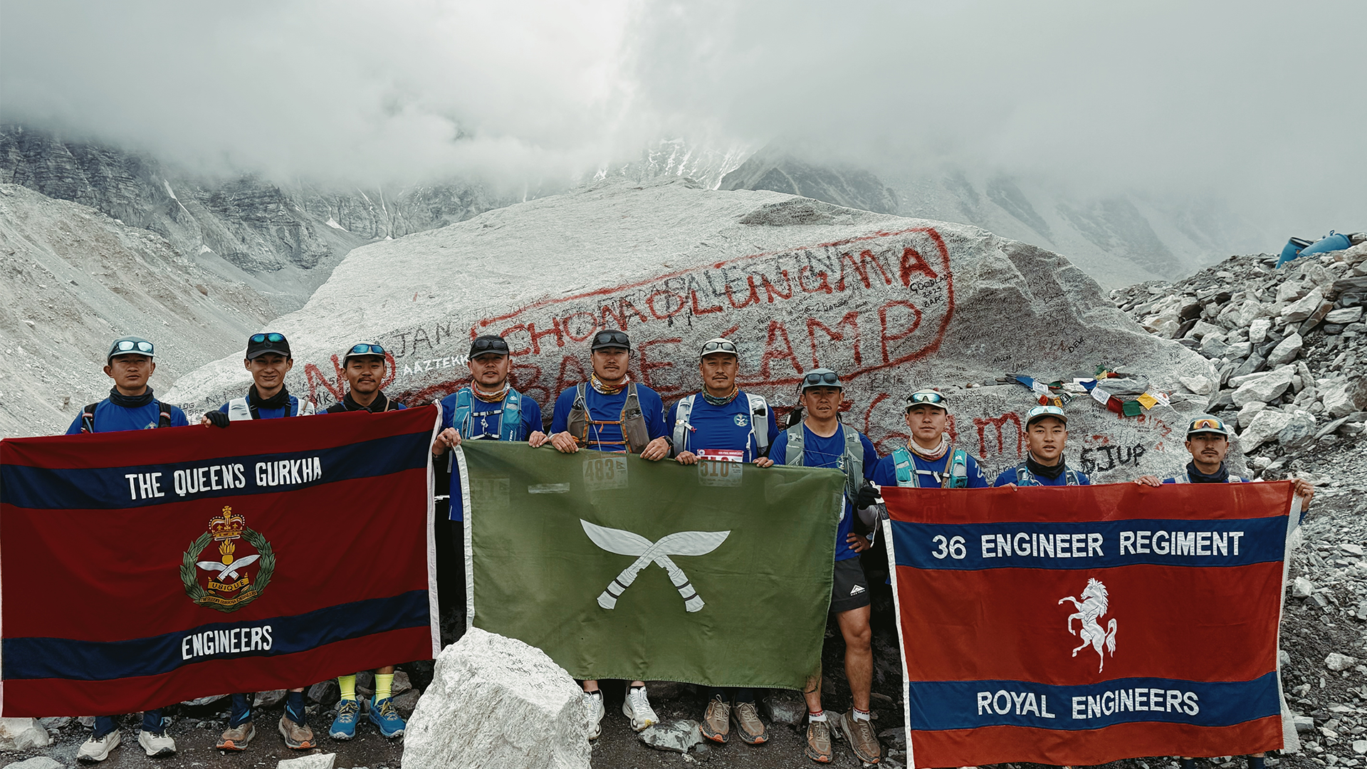 36 Engineer Regiment and the Queen's Gurkha Engineers Everest Marathon CREDIT Brigade of Gurkhas