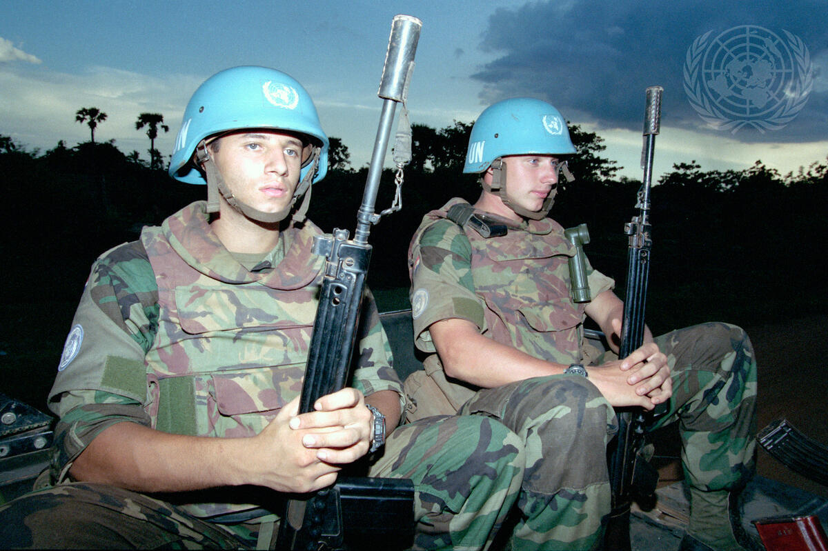 Soldiers of the Dutch battalion on night patrol as part of UNTAC. Credit: UN Photo/Pernaca Sudhakaran