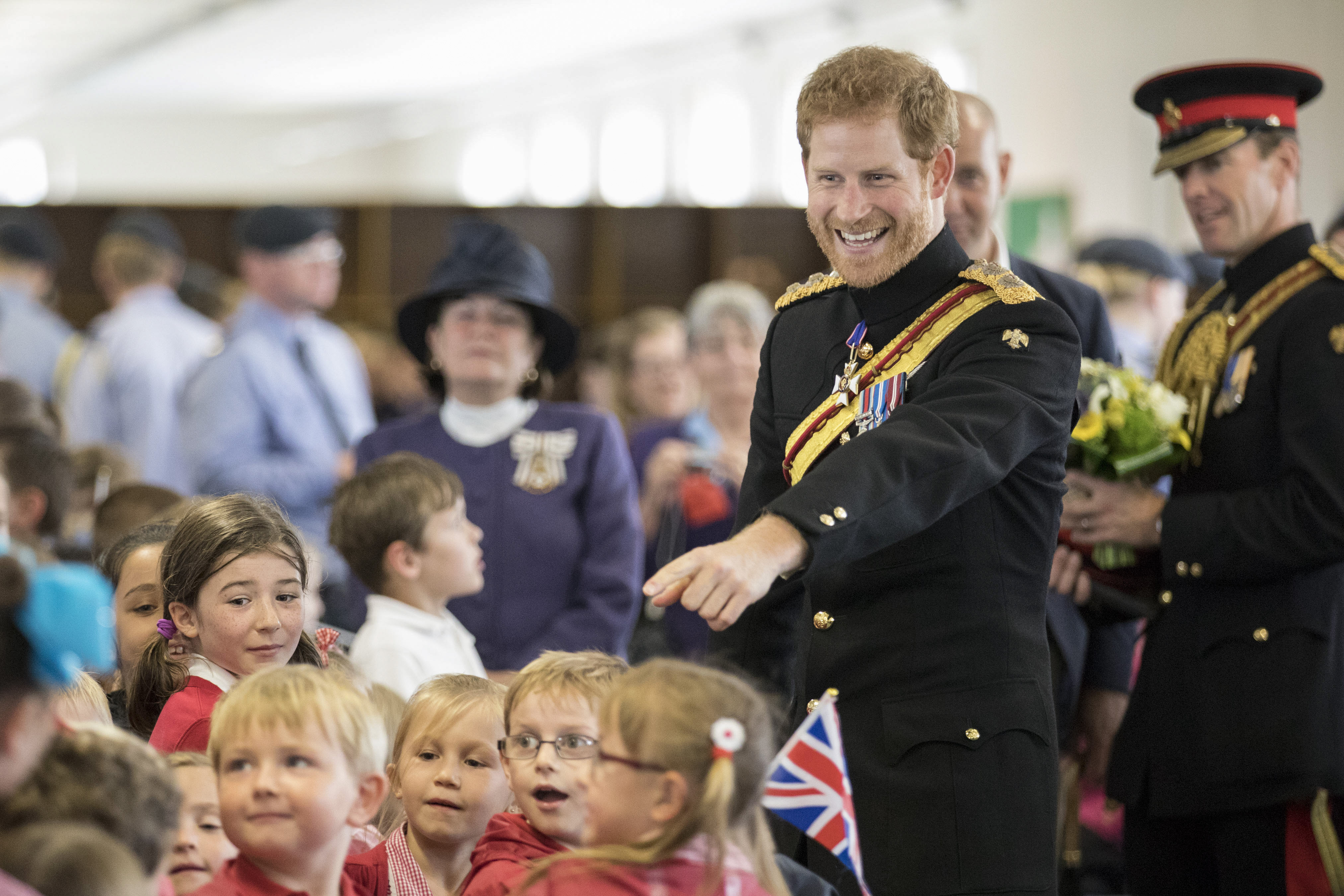 Prince Harry Presents Sword Of Peace At RAF Honington