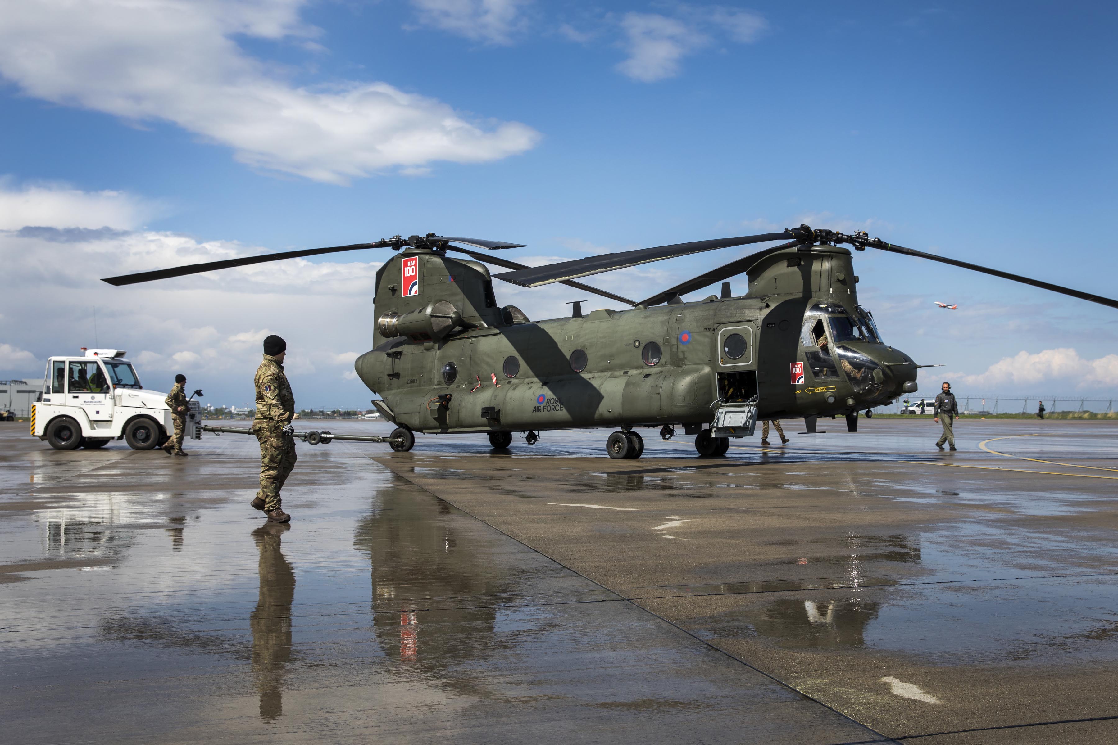 Chinook Helicopter RAF Germany Bases 