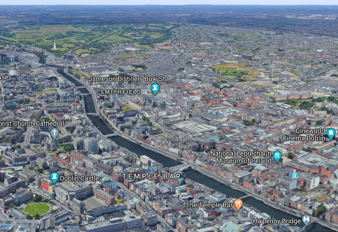 3D map of Dublin