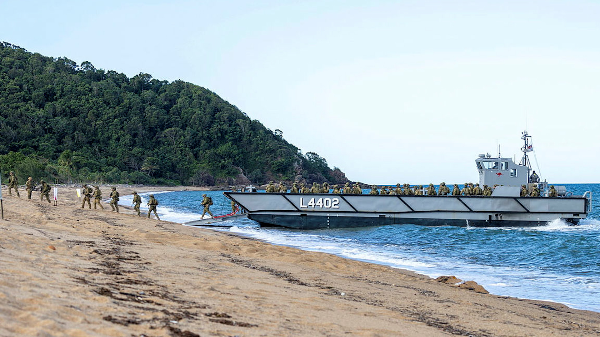 3rd Battalion Royal Australian Regiment Disembark Royal Australian Navy LHD Landing Craft Exercise Sea Explorer 040621 CREDIT AUSTRALIAN DEPARTMENT OF DEFENCE
