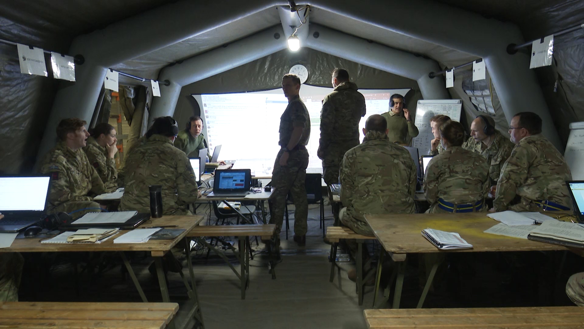 Information is sent to the cell at headquarters, where real battles could be won or lost. 
