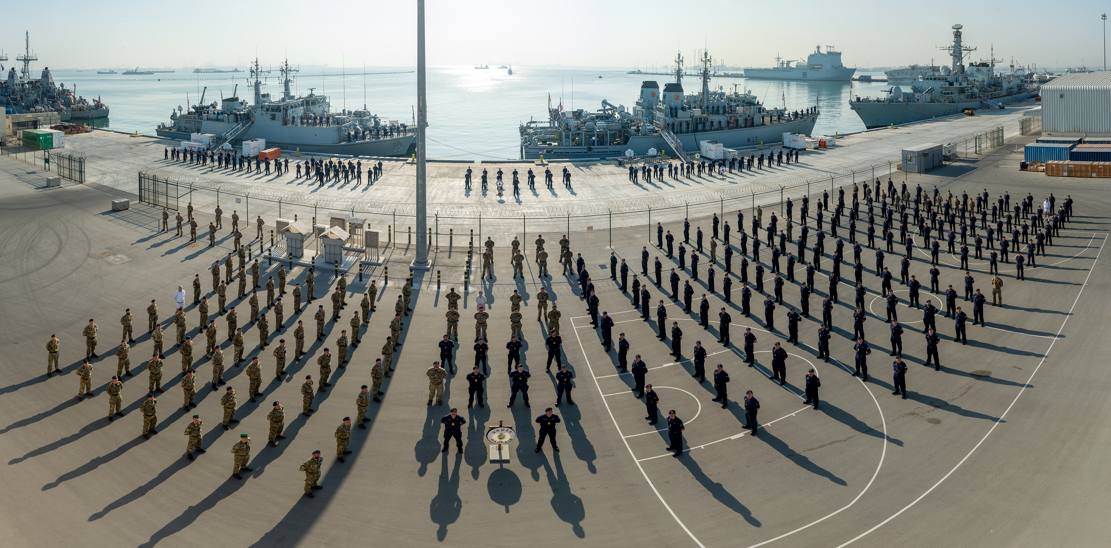 403 personnel and six ships under the direction of UK Maritime Component Command