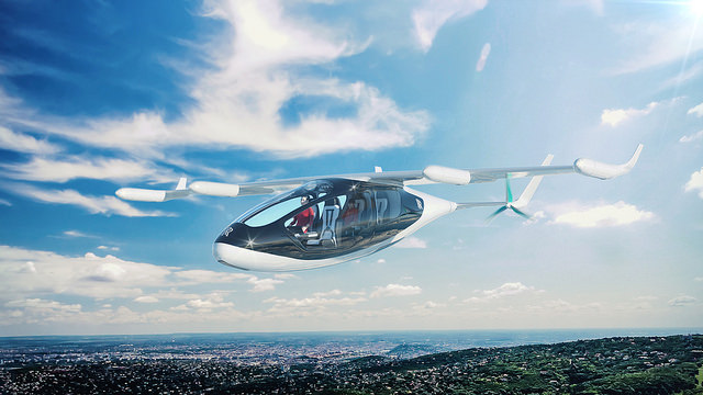 Rolls-Royce concept for electric vertical take-off and landing vehicle (Evtol)