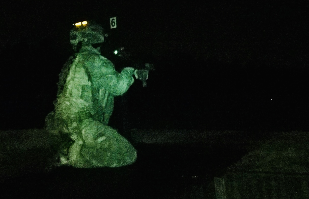 Marines often operate at night.