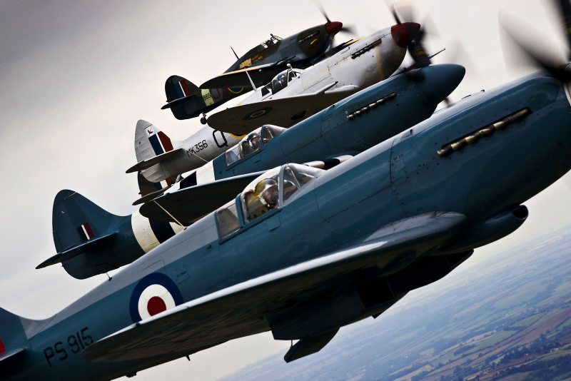Cover image shows Spitfire and Hurricane aircraft from World War II during Lincolnshire Lancaster Association Day at RAF Coningsby. Credit: SAC Sally Raimondo, Crown Copyright