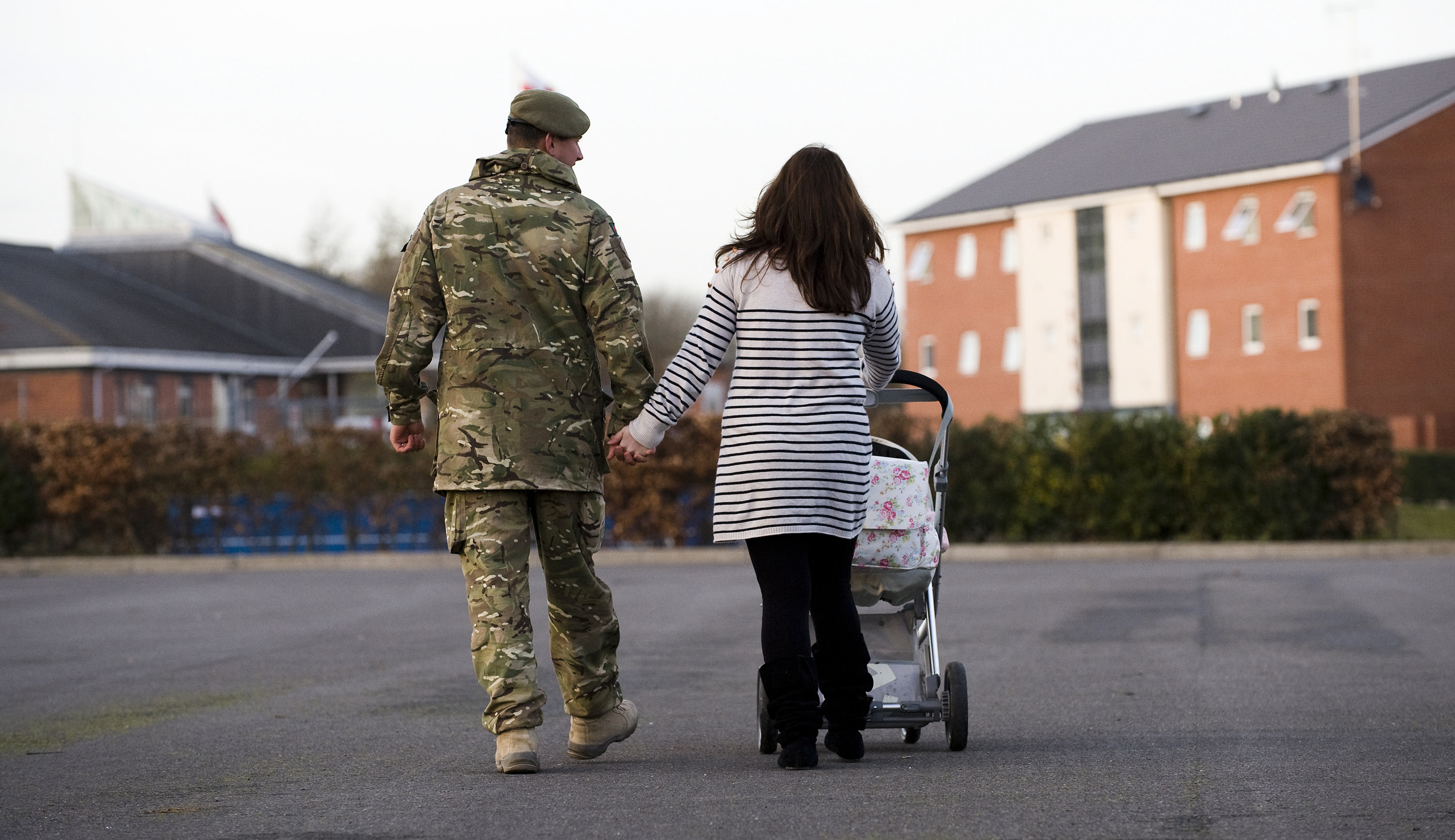 Soldier and family 