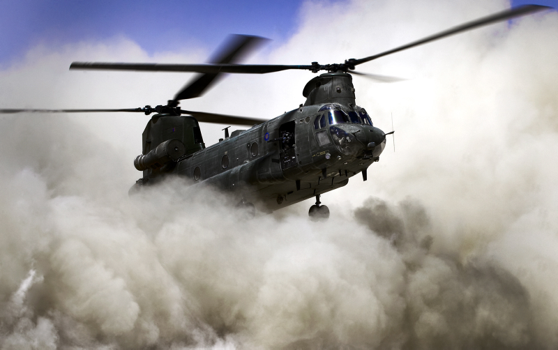 An RAF Chinook helicopter is also known as a ‘cab’. Credit: PO (PHOT) Hamish Burke, Crown Copyright