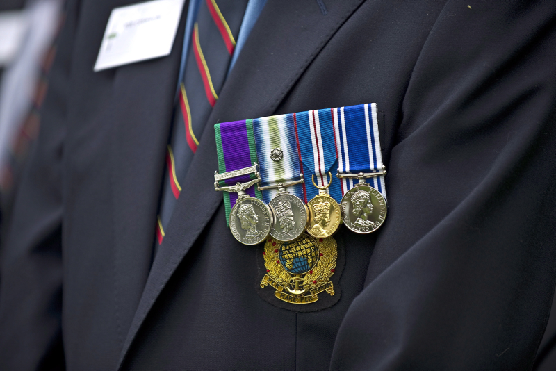 Always make sure the correct medals are used. Credit: LA(Phot) Dave Hillhouse, Crown Copyright