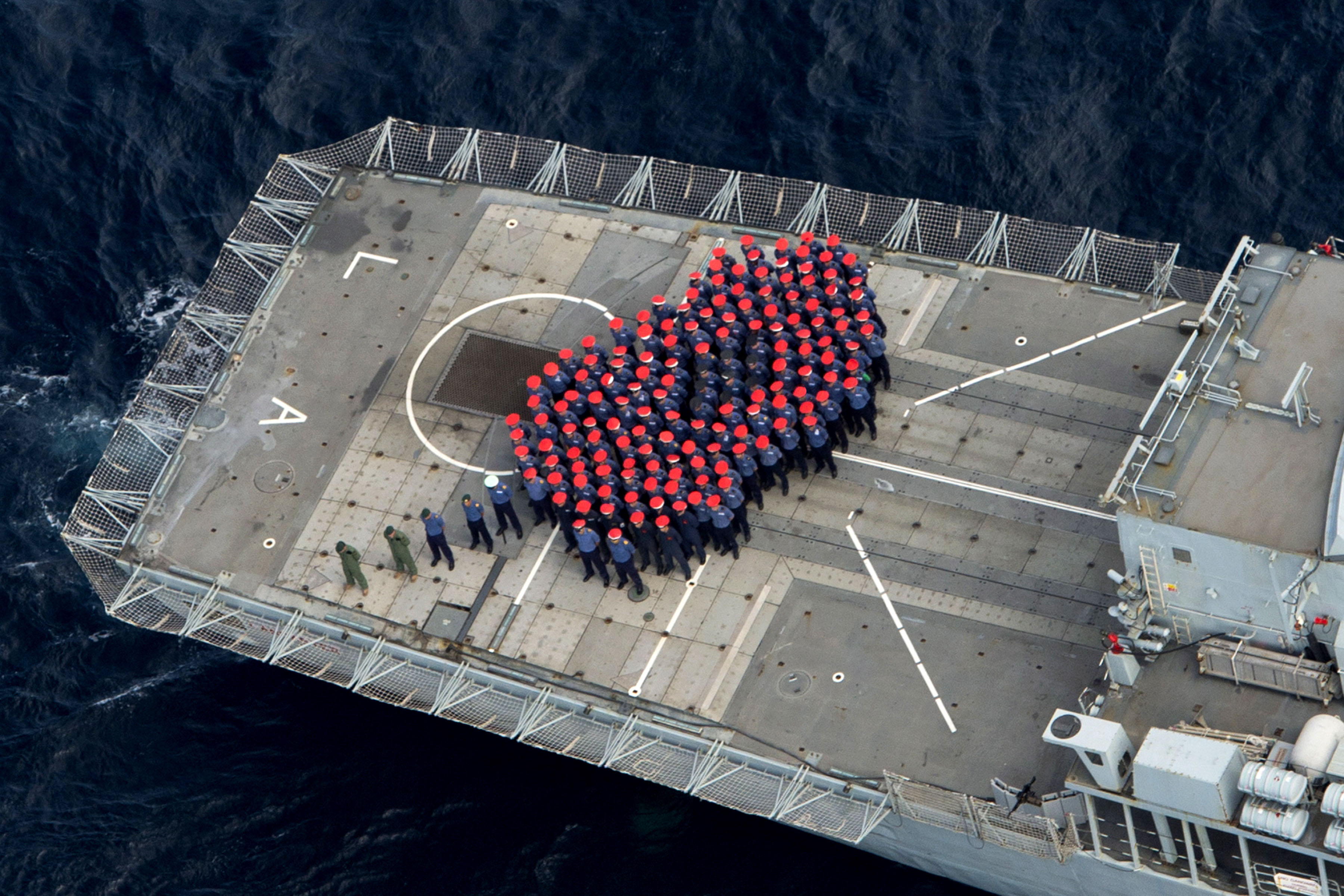Poppy on HMS Lancaster - CREDITS: MOD/Crown Copyright