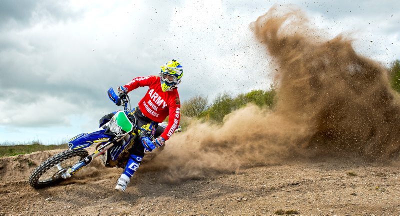 British Army Enduro Champion represents the Army. Credit: Corporal Daniel Wiepen, Crown Copyright