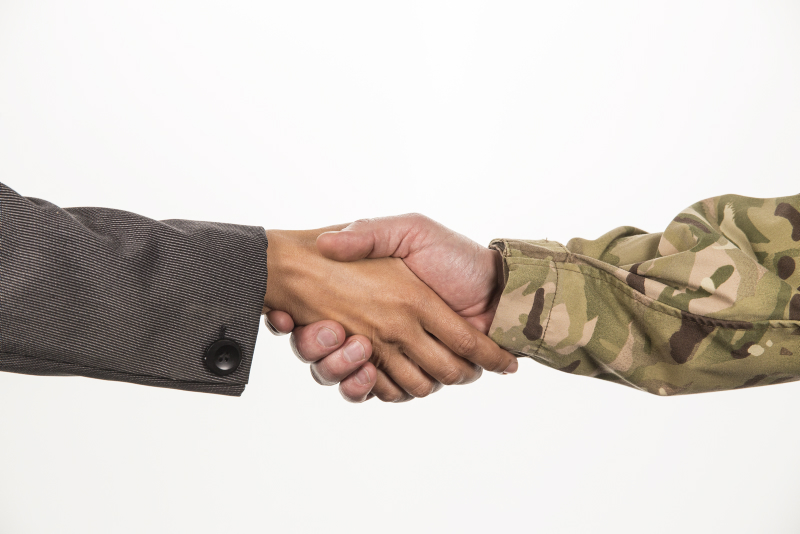 Make sure civilians can understand your roles and responsibilities. Credit: Harland Quarrington, Crown Copyright