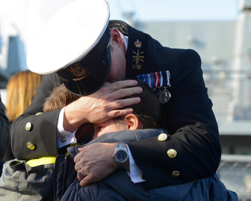 SPP can be used to help children stay in touch with parents who are deployed. Credit: LA(Phot) Maxine Davies, Crown Copyright