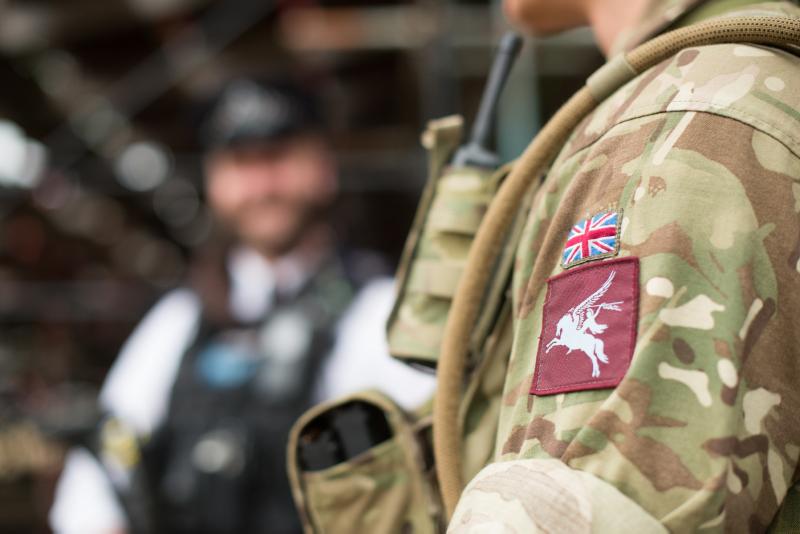 Military assist police