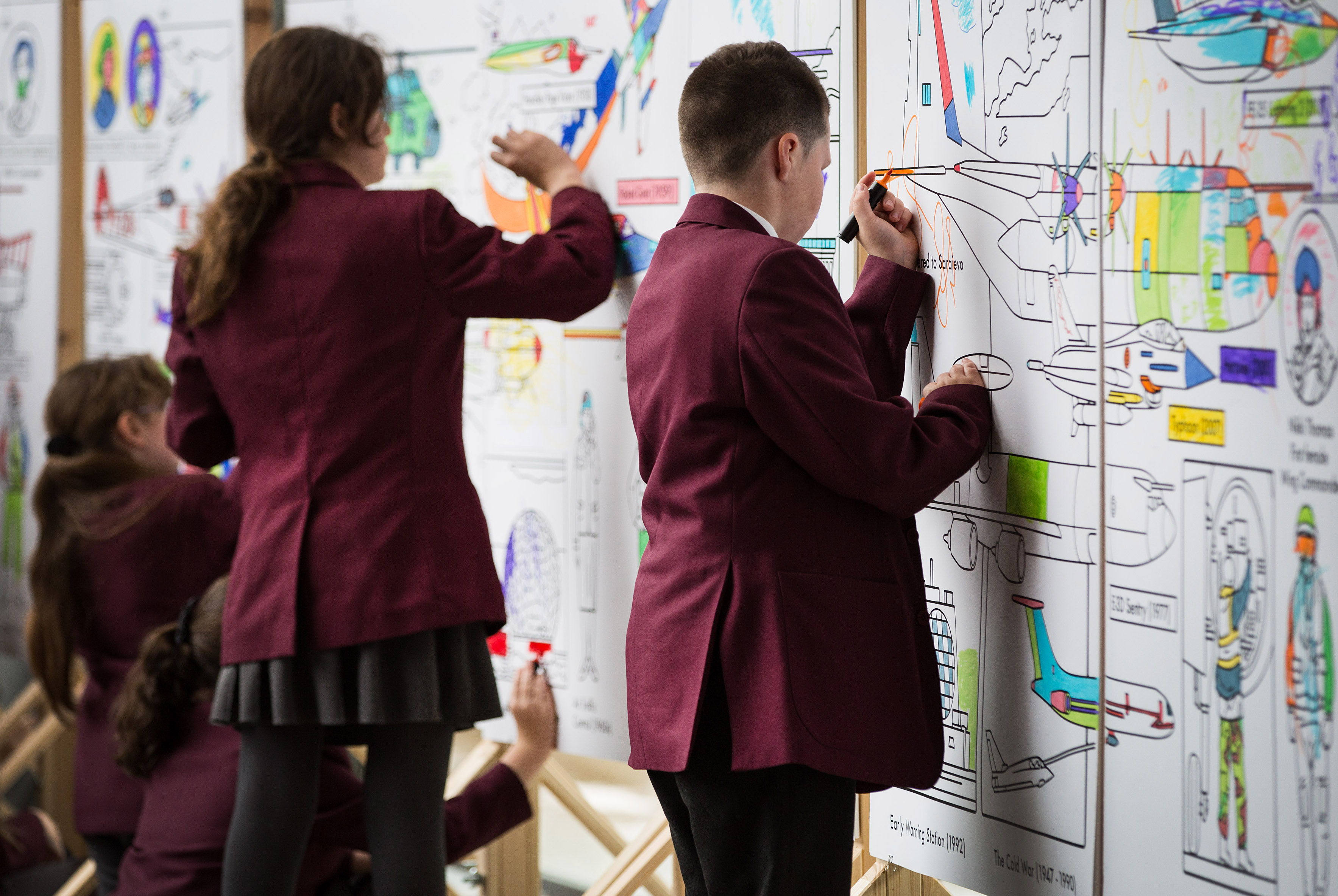 children taking part in an RAF Youth & Stem Programme event in Scotland