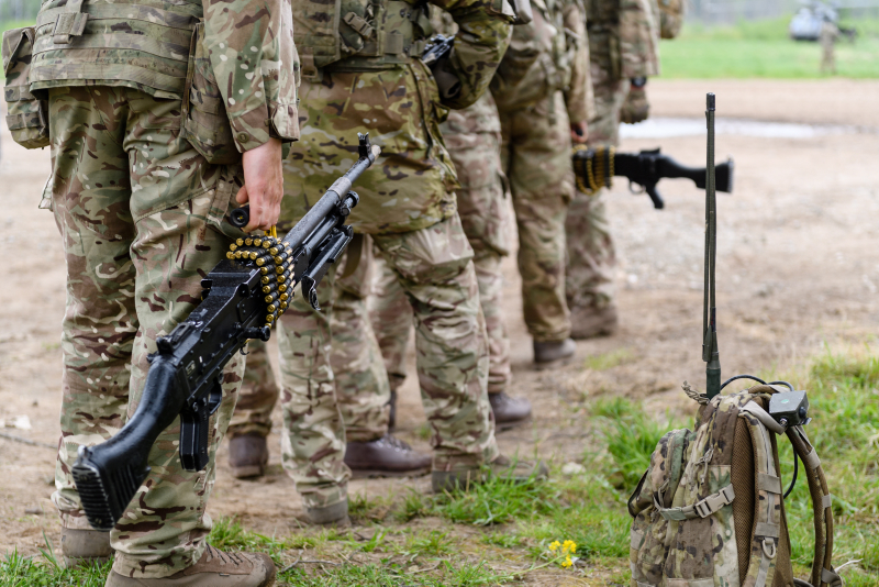 5 RIFLES battlegroup soldiers Estonia Crown Copyright