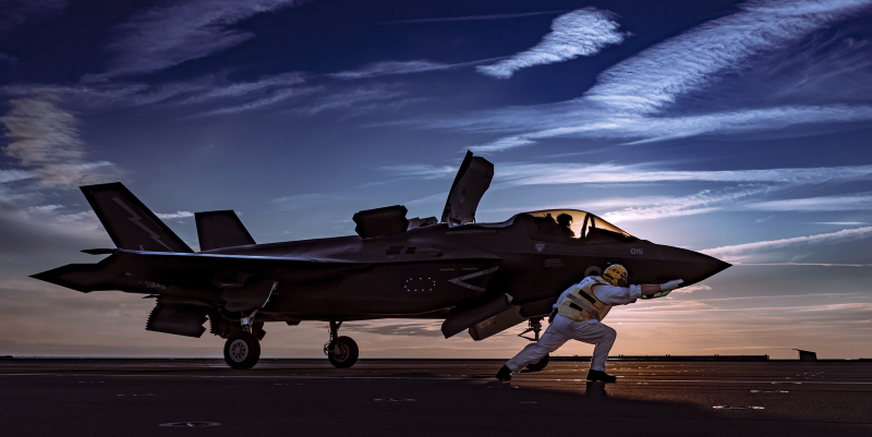 F35B Aboard HMS Queen Elizabeth