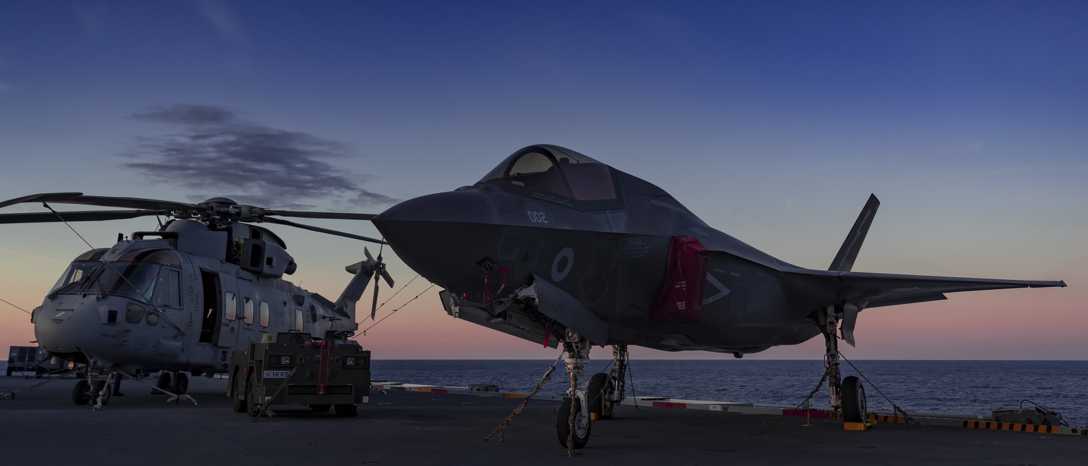 HMS Queen Elizabeth continues her ‘Operational Testing’ with the embarked UK F-35B Lightning fighter jets, Merlin and Wildcat helicopters during ‘WESTLANT 19’