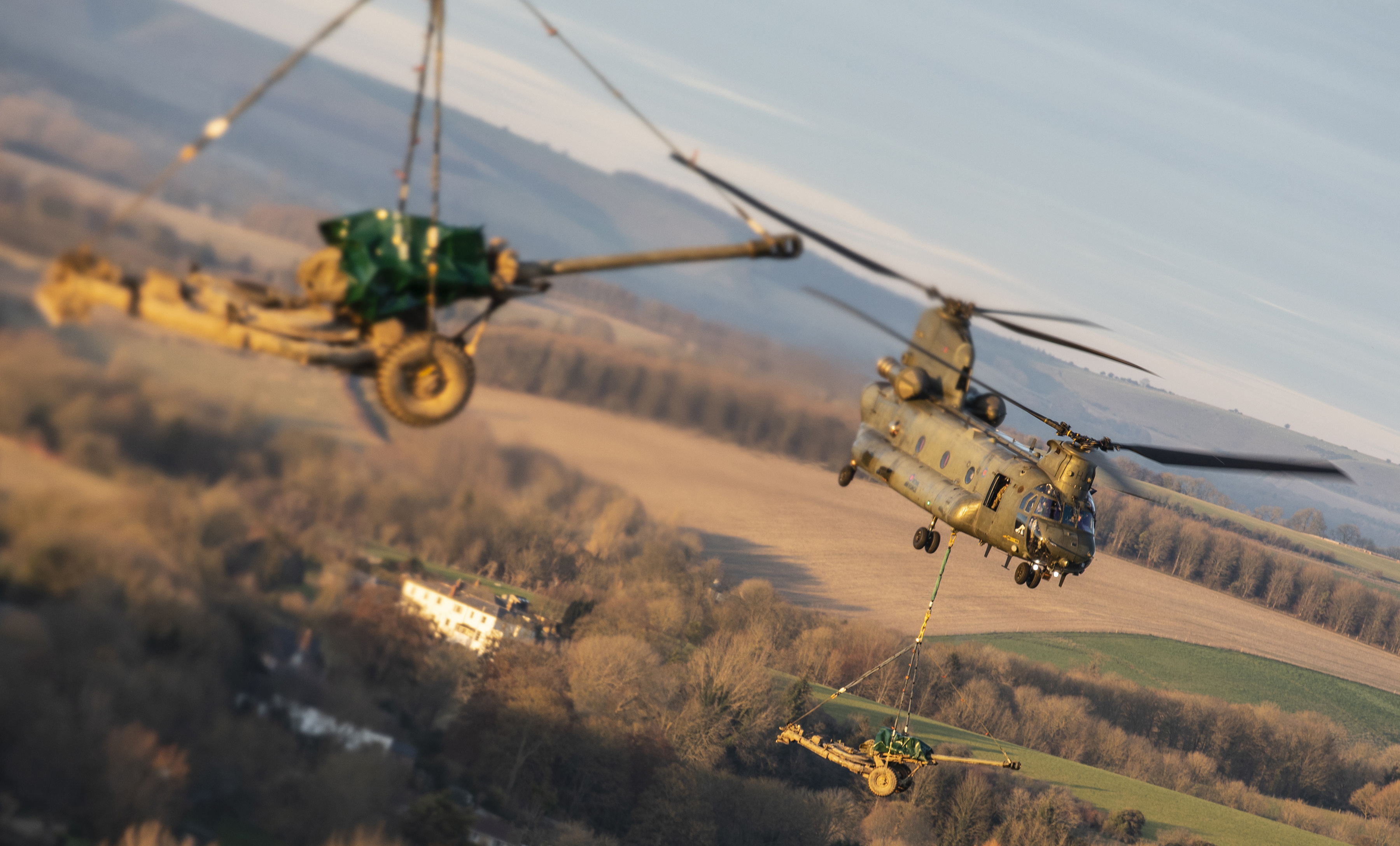 45166216 RAF Chinooks during Exercise Decisive Manoeuvre Defence Imagery